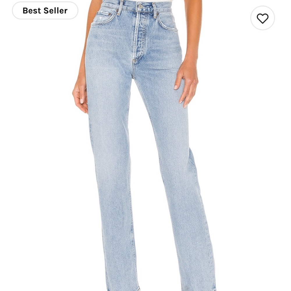 Agolde Lana Straight Jeans in Riptide size 26